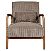 Home Deco Factory Sillón Scott (L x An x Al: 83,5 x 64,5 x 75 cm, Taupe, Textil canalé) | BAUHAUS