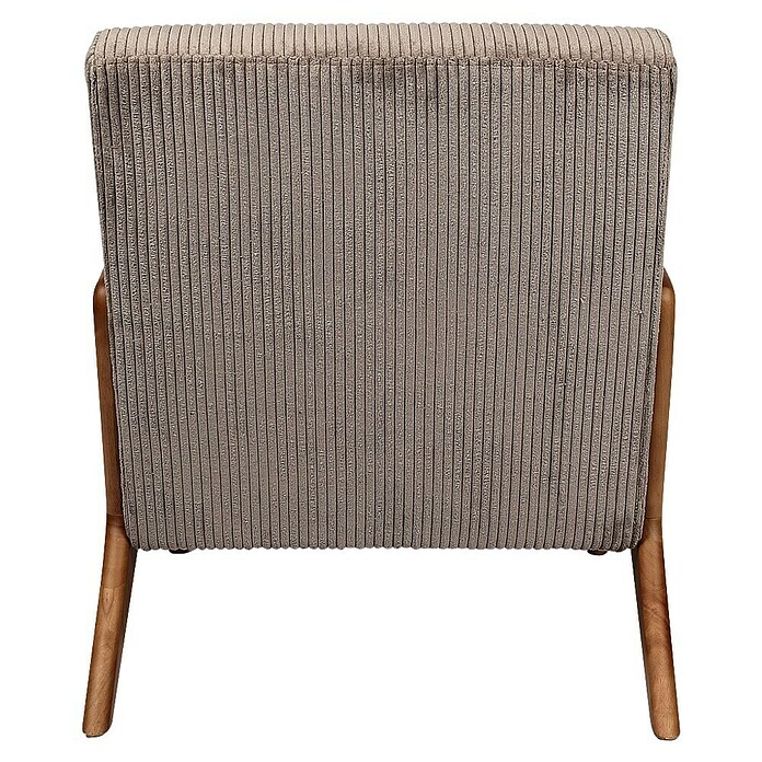 Home Deco Factory Sillón Scott (L x An x Al: 83,5 x 64,5 x 75 cm, Taupe, Textil canalé) | BAUHAUS