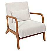 Home Deco Factory Sillón Scott (L x An x Al: 83,5 x 64,5 x 75 cm, Beige, Textil canalé) | BAUHAUS