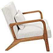 Home Deco Factory Sillón Scott (L x An x Al: 83,5 x 64,5 x 75 cm, Beige, Textil canalé) | BAUHAUS