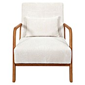 Home Deco Factory Sillón Scott (L x An x Al: 83,5 x 64,5 x 75 cm, Beige, Textil canalé) | BAUHAUS