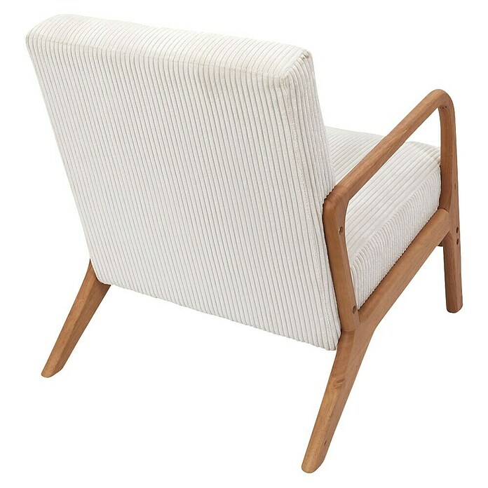 Home Deco Factory Sillón Scott (L x An x Al: 83,5 x 64,5 x 75 cm, Beige, Textil canalé) | BAUHAUS