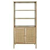 Home Deco Factory Bali Aparador buffet (L x An x Al: 37 x 80 x 163 cm, Marrón, Con ratán trenzado) | BAUHAUS