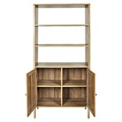 Home Deco Factory Bali Aparador buffet (L x An x Al: 37 x 80 x 163 cm, Marrón, Con ratán trenzado) | BAUHAUS