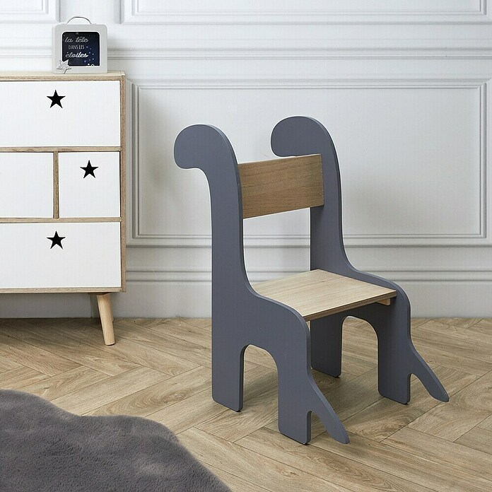 Home Deco Kids Silla Dino (Gris/Madera, Específico para: Niños pequeños) | BAUHAUS