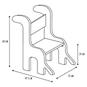 Home Deco Kids Silla Dino (Gris/Madera, Específico para: Niños pequeños) | BAUHAUS