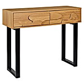 Home Deco Factory Calypso Mesa auxiliar (L x An x Al: 35 x 100 x 80 cm, MDF/Metal, Relieves curvos) | BAUHAUS
