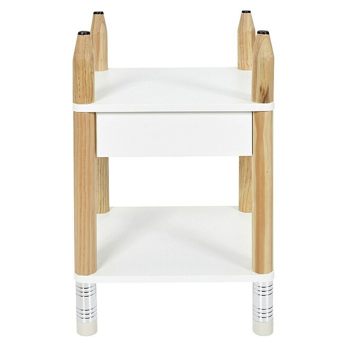 Home Deco Kids Mesita de noche Lápiz (L x An x Al: 30 x 34 x 51,5 cm, Blanco/Beige, Específico para: Niños de 3 a 5 años) | BAUHAUS