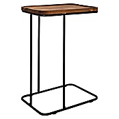 Home Deco Factory Mesa auxiliar Acacia (L x An: 30 x 40 cm, Marrón/Negro) | BAUHAUS