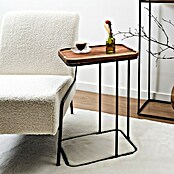 Home Deco Factory Mesa auxiliar Acacia (L x An: 30 x 40 cm, Marrón/Negro) | BAUHAUS