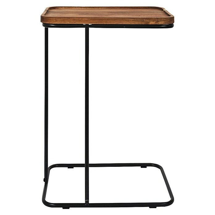 Home Deco Factory Mesa auxiliar Acacia (L x An: 30 x 40 cm, Marrón/Negro) | BAUHAUS