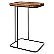 Home Deco Factory Mesa auxiliar Acacia (L x An: 30 x 40 cm, Marrón/Negro) | BAUHAUS