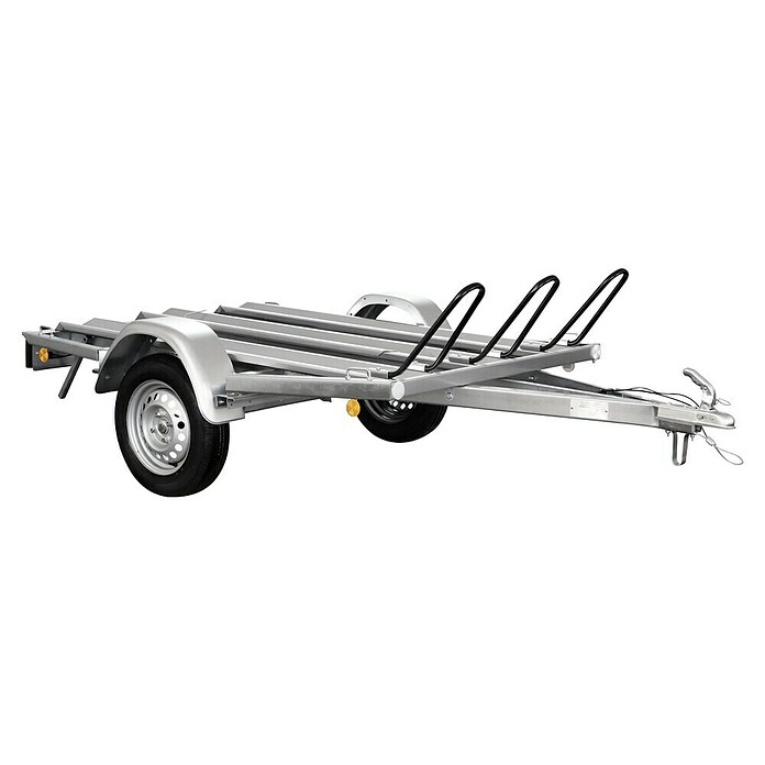 Motorradanhänger Moto MU2 mit 3 Stellschienen (L x B x H: 294,5 x 152 x 92 cm, Nutzlast: 599 kg) | BAUHAUS