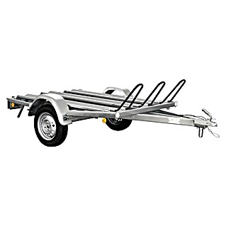 Motorradanhänger Moto MU2 mit 3 Stellschienen (L x B x H: 294,5 x 152 x 92 cm, Nutzlast: 599 kg)