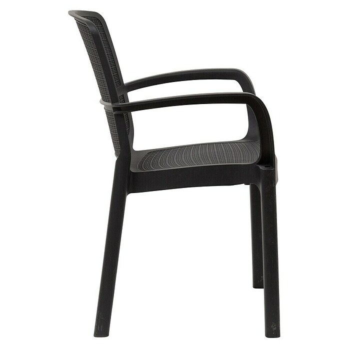Gartensessel Sirolo (Schwarz, Kunststoff, L x B x H: 58 x 56,5 x 84 cm) | BAUHAUS