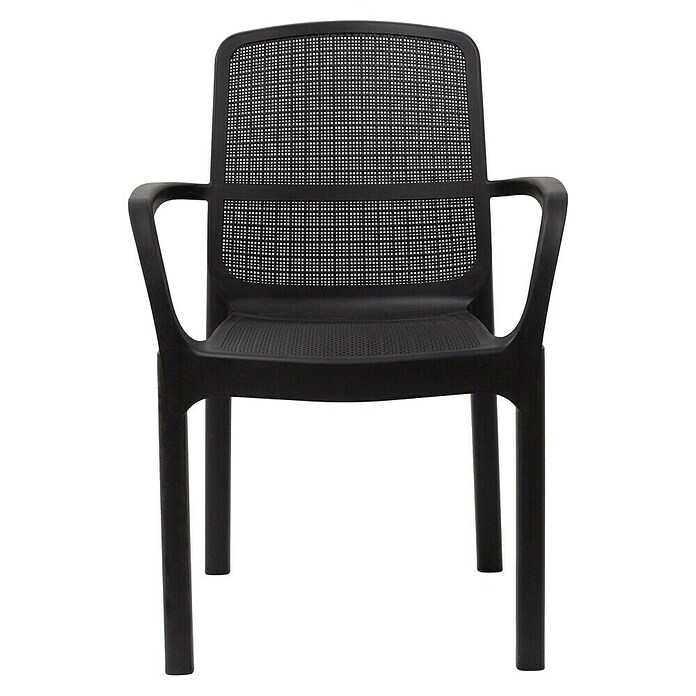 Gartensessel Sirolo (Schwarz, Kunststoff, L x B x H: 58 x 56,5 x 84 cm) | BAUHAUS