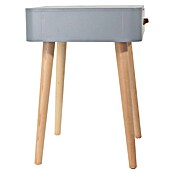 Home Deco Factory Mesita de noche (L x An x Al: 35 x 35 x 48 cm, Gris/Madera, Número de cajones: 1 ud.) | BAUHAUS