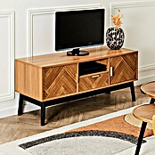 Home Deco Factory Felix Mueble para TV (L x An x Al: 40 x 110 x 48 cm, MDF, Acabado en espiga) | BAUHAUS