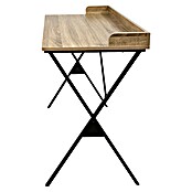 Home Deco Factory Loka Mesa de escritorio (L x An x Al: 48 x 80 x 80 cm, Marrón/Negro, MDF/Metal) | BAUHAUS