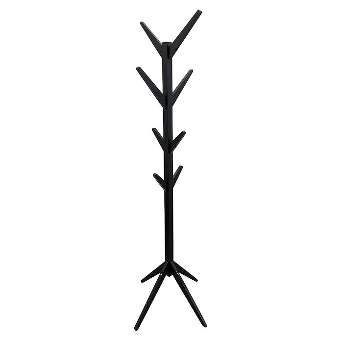 Home Deco Factory Perchero de pie (Altura: 177,5 cm, Número de ganchos: 8 ud., Negro) | BAUHAUS