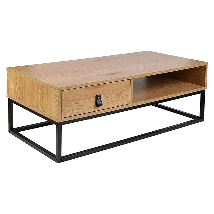 Home Deco Factory Abbot Conjunto mueble de salón (3 pzs., Marrón/Negro) | BAUHAUS