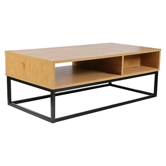 Home Deco Factory Abbot Conjunto mueble de salón (3 pzs., Marrón/Negro) | BAUHAUS