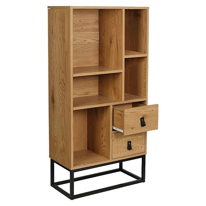 Home Deco Factory Abbot Conjunto mueble de salón (3 pzs., Marrón/Negro) | BAUHAUS
