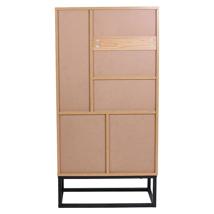 Home Deco Factory Abbot Conjunto mueble de salón (3 pzs., Marrón/Negro) | BAUHAUS