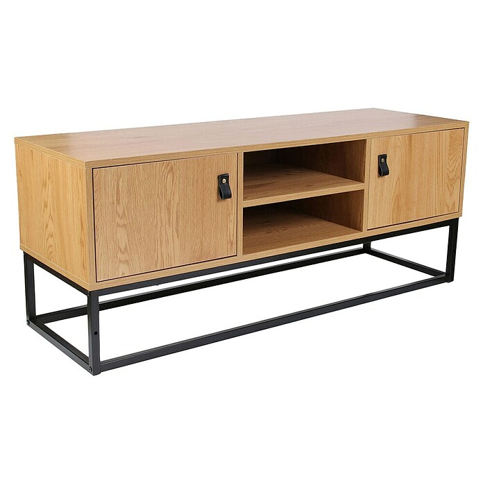 Home Deco Factory Abbot Conjunto mueble de salón (3 pzs., Marrón/Negro) | BAUHAUS