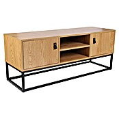 Home Deco Factory Abbot Conjunto mueble de salón (3 pzs., Marrón/Negro) | BAUHAUS