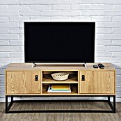 Home Deco Factory Abbot Conjunto mueble de salón (3 pzs., Marrón/Negro) | BAUHAUS