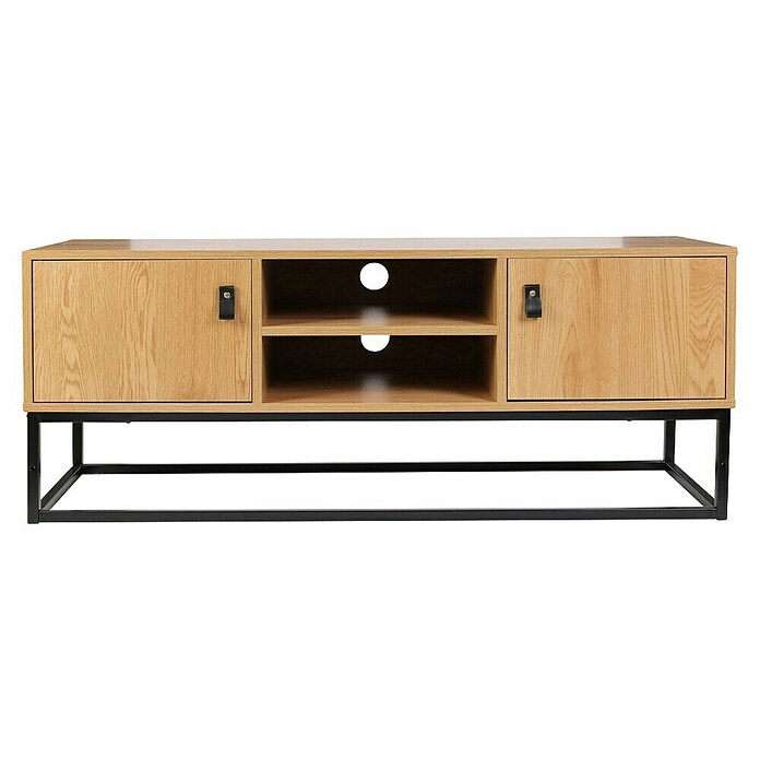 Home Deco Factory Abbot Conjunto mueble de salón (3 pzs., Marrón/Negro) | BAUHAUS