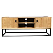 Home Deco Factory Abbot Conjunto mueble de salón (3 pzs., Marrón/Negro) | BAUHAUS