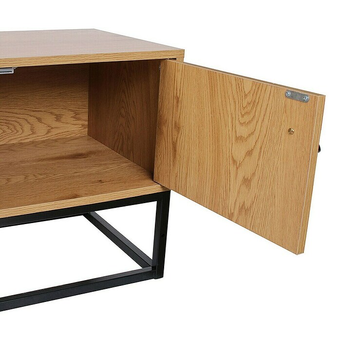 Home Deco Factory Abbot Conjunto mueble de salón (3 pzs., Marrón/Negro) | BAUHAUS