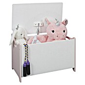 Home Deco Kids Baúl de almacenaje Luna (36,5 x 60,3 x 38 cm, MDF, Gris/Rosa) | BAUHAUS