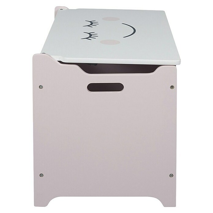 Home Deco Kids Baúl de almacenaje Luna (36,5 x 60,3 x 38 cm, MDF, Gris/Rosa) | BAUHAUS