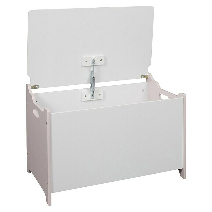 Home Deco Kids Baúl de almacenaje Luna (36,5 x 60,3 x 38 cm, MDF, Gris/Rosa) | BAUHAUS