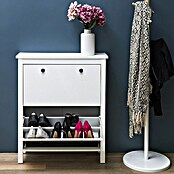 Home Deco Factory Zapatero (L x An x Al: 24,5 x 78 x 92 cm, Blanco, Número de compartimentos: 2 ud.) | BAUHAUS