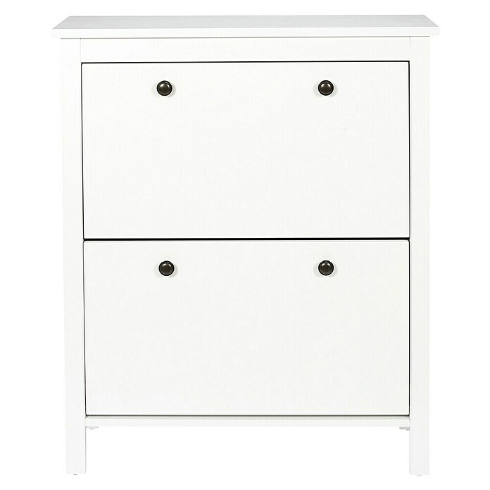 Home Deco Factory Zapatero (L x An x Al: 24,5 x 78 x 92 cm, Blanco, Número de compartimentos: 2 ud.) | BAUHAUS