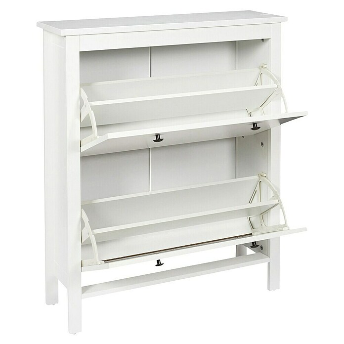 Home Deco Factory Zapatero (L x An x Al: 24,5 x 78 x 92 cm, Blanco, Número de compartimentos: 2 ud.) | BAUHAUS