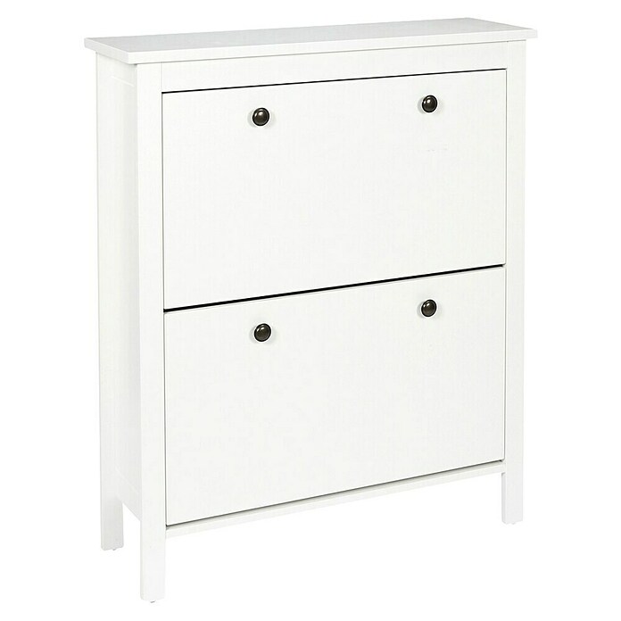 Home Deco Factory Zapatero (L x An x Al: 24,5 x 78 x 92 cm, Blanco, Número de compartimentos: 2 ud.) | BAUHAUS