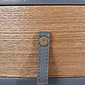 Home Deco Factory Mesa auxiliar (Ø x Al: 35 x 46,5 cm, Gris/Madera, Número de cajones: 1 ud.) | BAUHAUS