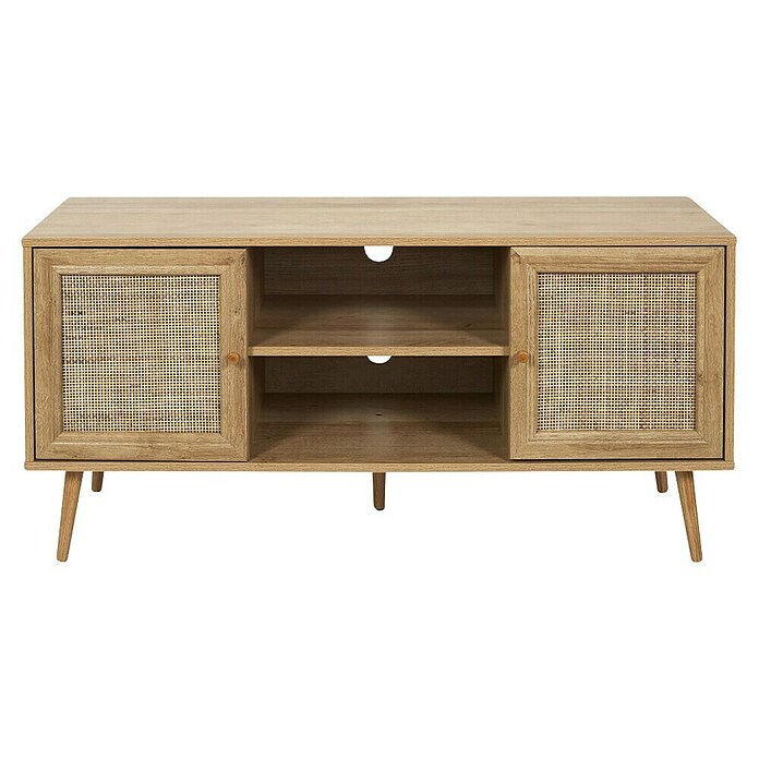 Home Deco Factory Bali Conjunto mueble de salón (3 pzs., Marrón, Con ratán trenzado) | BAUHAUS