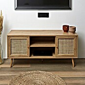 Home Deco Factory Bali Conjunto mueble de salón (3 pzs., Marrón, Con ratán trenzado) | BAUHAUS