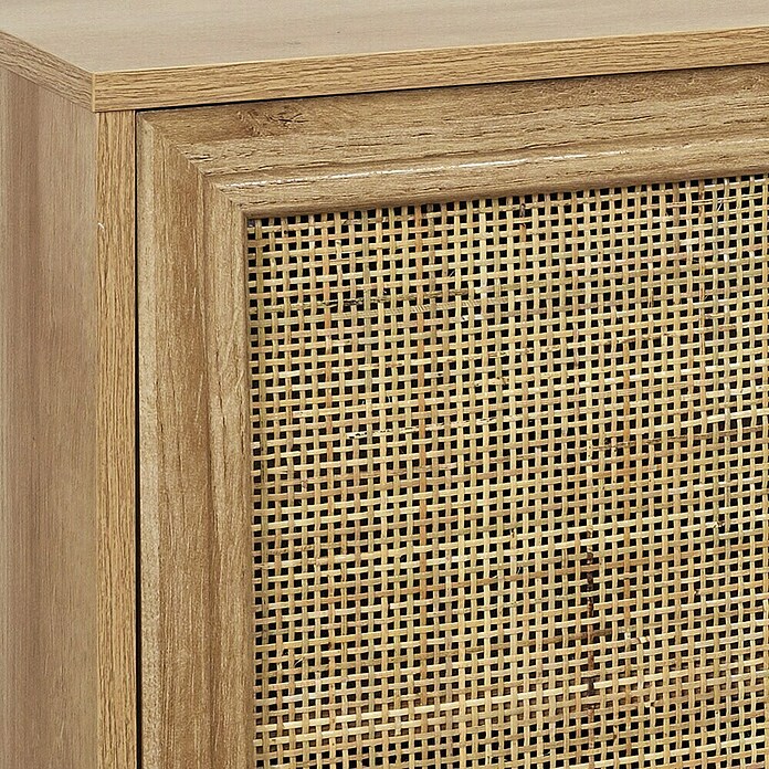 Home Deco Factory Bali Conjunto mueble de salón (3 pzs., Marrón, Con ratán trenzado) | BAUHAUS