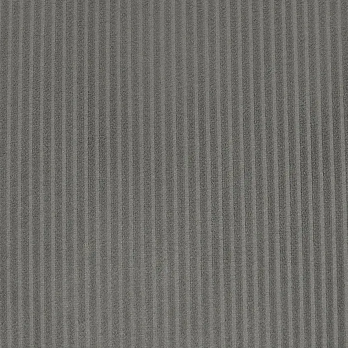Home Deco Factory Giulia Silla - L x An x Al: 55 x 68 x 76 cm, Gris - Primer plano de un tejido de pana gris con costillas verticales, que muestra su fina textura y sutil patrón.