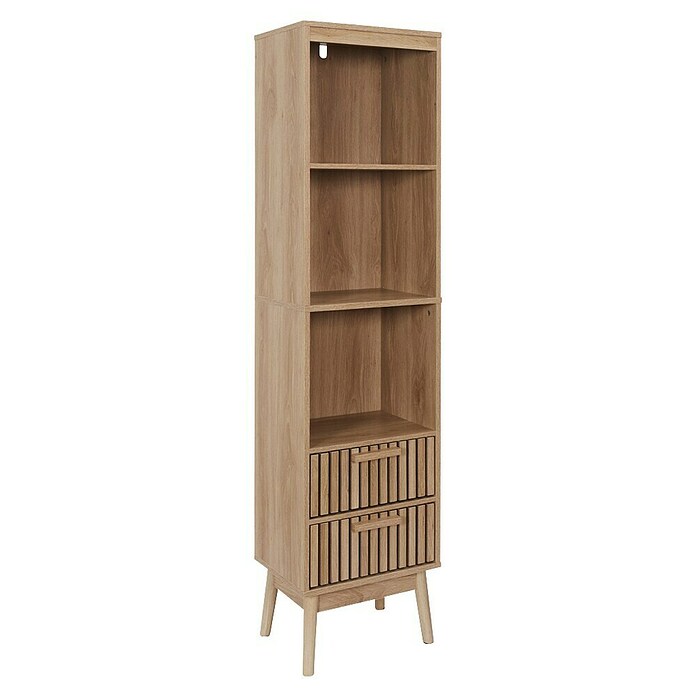Home Deco Factory Klaus Conjunto mueble de salón (3 pzs., Marrón, Diseño acanalado) | BAUHAUS