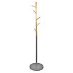 Home Deco Factory Perchero de pie Miko (Ø x Al: 40 x 173 cm, Número de ganchos: 5 ud., Gris/Madera) | BAUHAUS
