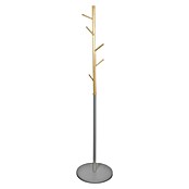 Home Deco Factory Perchero de pie Miko (Ø x Al: 40 x 173 cm, Número de ganchos: 5 ud., Gris/Madera) | BAUHAUS