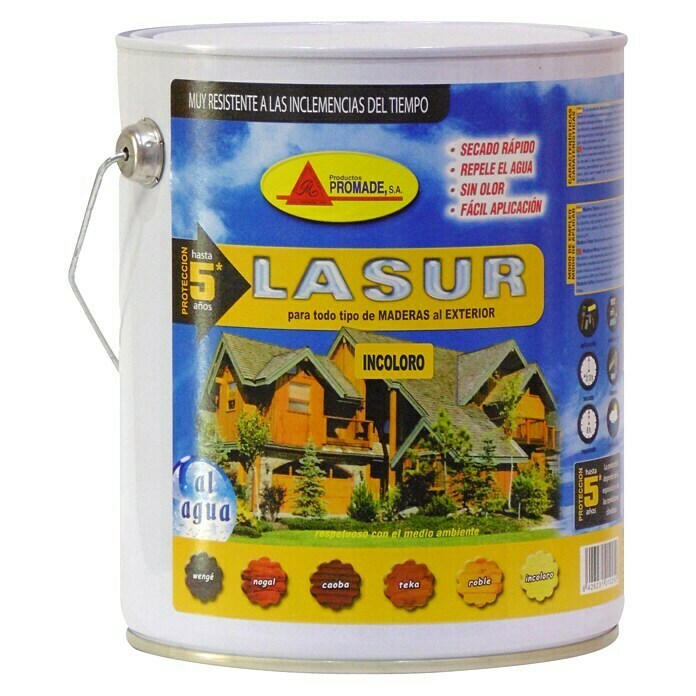 Protección para madera Lasur al agua (Incoloro, 4 l) BAUHAUS Protección para madera Lasur al agua (Incoloro, 4 l) BAUHAUS